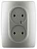 Миниатюра фото розетка эра 12 2x2p 16a 250v 12-2107-15 б0031247 | 220svet.ru