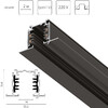 Миниатюра фото шинопровод трехфазный четырехконтактный встраиваемый lightstar quattro 503028-r | 220svet.ru