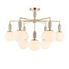 Миниатюра фото потолочная люстра на штанге lumion vivien 6580/9c золотой | 220svet.ru