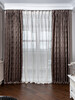 Миниатюра фото портьера коричневая garda decor 121gd-00002 | 220svet.ru