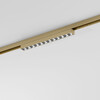 Миниатюра фото трековый магнитный светильник 10w 4000k elektrostandard line magnetic 85528/01 латунь | 220svet.ru