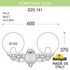 Миниатюра фото светильник уличный настенный fumagalli porpora/g250 g25.141.000.azf1r | 220svet.ru