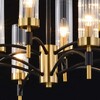 Миниатюра фото потолочная люстра на штанге illumico il5177-6+6pls-29 brass tubo | 220svet.ru