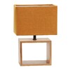 Миниатюра фото настольная лампа uniel uml-b401 e27 orange/wood ul-00010955 | 220svet.ru