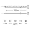 Миниатюра фото лента gauss 10w/m 60led/m 5050smd нейтральный белый 1m bt034 | 220svet.ru