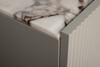 Миниатюра фото тумба под телевизор с мраморной столешницей серая garda decor 58db-21630 | 220svet.ru