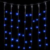 Миниатюра фото гирлянда занавес 2 x 2 м синий 220в, 400 led, провод черный пвх, ip54 ltc pcl402-11-2b | 220svet.ru