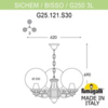 Миниатюра фото подвесной уличный светильник fumagalli sichem/g250 3l. g25.120.s30.vzf1r | 220svet.ru
