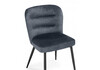Миниатюра фото стул на металлокаркасе woodville kilian dark gray / black 15846 | 220svet.ru
