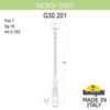 Миниатюра фото парковый фонарь fumagalli nebo/g300. g30.202.000.vxf1r | 220svet.ru
