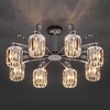 Миниатюра фото потолочная люстра eurosvet 70090/8 графит | 220svet.ru