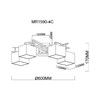 Миниатюра фото потолочная люстра myfar bona mr1590-4c | 220svet.ru