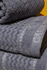 Миниатюра фото полотенце серое garda decor 119val-arg5090-pol ser | 220svet.ru