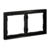Миниатюра фото рамка металлическая на 2 поста, s70 metal voltum s70 metal vlsm120212 (антрацит) | 220svet.ru