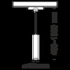 Миниатюра фото трековый однофазный светильник maytoni focus mini tr008-1-gu10-b | 220svet.ru