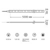 Миниатюра фото лента gauss 8w/m 60led/m 5050smd нейтральный белый 5m bt025 | 220svet.ru