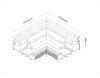 Миниатюра фото коннектор угловой 90° для шинопровода в натяжной потолок  ambrella light magnetic standard gl1981 | 220svet.ru