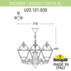 Миниатюра фото подвесной уличный светильник fumagalli sichem/cefa 3l u23.120.s30.vyf1r | 220svet.ru