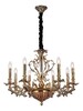 Миниатюра фото подвесная люстра lucia tucci firenze 1780.8.2 antique gold | 220svet.ru