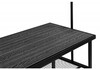 Миниатюра фото барный стол 120х50х171 woodville сари дпк графит / черный 626030 | 220svet.ru