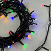 Миниатюра фото гирлянда нить 10м разноцветная с мерцанием белого диода 24в, 100 led, провод черный пвх, ip54 ltc pst100blw-11-1m | 220svet.ru
