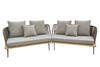 Миниатюра фото диван bayley угловой уличный серый garda decor 129kn-03042 | 220svet.ru