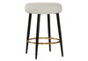 Миниатюра фото барный стул woodville plato white fabric 15423 | 220svet.ru