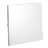 Миниатюра фото клавиша для выключателя/переключателя одноклавишного voltum s70 vls000102 (белый матовый) | 220svet.ru