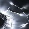 Миниатюра фото гирлянда нить 10м белая 220в, 100 led, провод белый каучук 2,3мм, ip65 ltc eco100-8-2w | 220svet.ru
