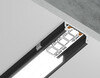 Миниатюра фото алюминиевый профиль накладной для светодиодной ленты до 11мм ambrella light illumination gp1700bk | 220svet.ru