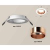 Миниатюра фото комплект встраиваемого светильника ambrella light techno spot xc6512005 swh/ppg белый песок/золото розовое полированное (c6512, n6114) | 220svet.ru