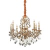 Миниатюра фото подвесная люстра ideal lux gioconda sp8 oro | 220svet.ru