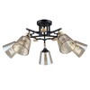 Миниатюра фото потолочная люстра arte lamp glassy a5078pl-5bk | 220svet.ru
