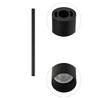 Миниатюра фото потолочный cветильник nowodvorski fourty m black 10821 | 220svet.ru