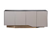Миниатюра фото комод со стеклянной столешницей garda decor 58db-19012 | 220svet.ru