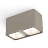 Миниатюра фото комплект накладного светильника ambrella light techno spot xs7852001 sgr/swh серый песок/белый песок (c7852, n7701) | 220svet.ru