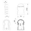 Миниатюра фото заглушка deko-light end cap r-au-02-08 set 2 pcs 979602 | 220svet.ru