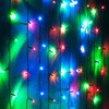 Миниатюра фото светодиодная гирлянда eurosvet занавес 230v мульти | 220svet.ru