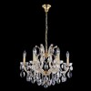 Миниатюра фото подвесная люстра crystal lux hollywood sp6 gold | 220svet.ru