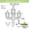 Миниатюра фото садово-парковый фонарь fumagalli gigi bisso/anna 3+1 e22.156.s31.axe27 | 220svet.ru