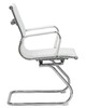 Миниатюра фото офисное кресло для посетителей dobrin cody lmr-102n-n_ch-m_el-white-11434 | 220svet.ru