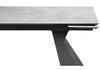 Миниатюра фото керамический стол раскладной woodville денхольм 240(290)х100х75 rystal onyx bianco / черный 588037 | 220svet.ru