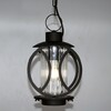 Миниатюра фото уличный подвесной светильник манхеттен черный элетех 1030480549 | 220svet.ru