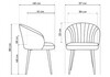 Миниатюра фото стул на металлокаркасе крутящийся woodville бэнбу marseille 13 данс / черный 622931 | 220svet.ru