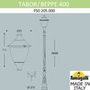 Миниатюра фото парковый фонарь fumagalli tabor/gino f50.205.000.axe27 | 220svet.ru