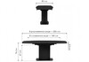 Миниатюра фото керамический стол раскладной woodville фестер 160(205)х90 larka grey / черный 625981 | 220svet.ru