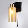 Миниатюра фото бра arte lamp leo a7027ap-1bk | 220svet.ru