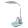 Миниатюра фото настольная светодиодная лампа uniel ulm-d150 15w/3000-6500k/dim blue ul-00011292 | 220svet.ru