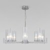 Миниатюра фото подвесная люстра eurosvet 60133/8 серебро | 220svet.ru
