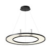 Миниатюра фото подвесной светильник crystal lux contour sp50w led black | 220svet.ru